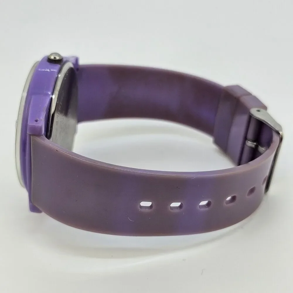 Studio Women's Watch 40MM‎ Lavender Dial Lavender Plastic Bands New Battery